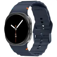 IMoshion Wave Silikonarmband für Samsung Galaxy Watch 9 (40/44mm) / Watch 8 (40/44mm) / Classic (46mm) - Dunkelblau