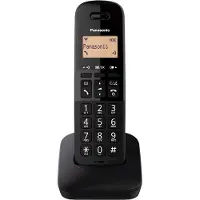Panasonic KX-TGB610JT, Analoges/DECT-Telefon, Kabelloses Mobilteil, 50 Eintragungen, Anrufer-Identifikation, Schwarz
