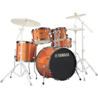 Yamaha Rydeen 20" Drum Kit mit Paiste Becken & DS550U Trommelthron Orange Sparkle