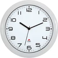 Alba Wanduhr "HORNEW", Quarzwerk, weiß
