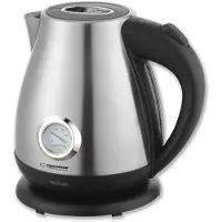 Esperanza EKK029, 1,7 l, 2200 W, Schwarz, Stahl, Kunststoff, Edelstahl