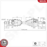 ESEN SKV Antriebswelle 40SKV312