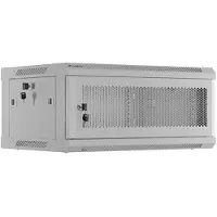 Lanberg WF01-6404-23S, Wandmontiertes Regal, 4U, 60 kg, Sperrschloss, Ablageschienen, 13 kg