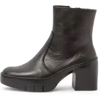 Art für Damen. 116561101003_001 Lederstiefeletten 1656 Sofia schwarz (37), 3 bis 5 cm, Reißverschluss, Lässig