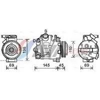 Ava Cooling Kompressor, Klimaanlage BWAK444