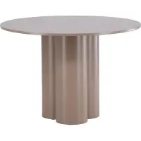 Ebuy24 Olivia Esstisch Ø110 cm braun.