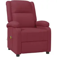 vidaXL Massagesessel Weinrot Kunstleder
