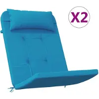 vidaXL Adirondack-Auflagen 2 Stk. Hellblau Oxford-Gewebe