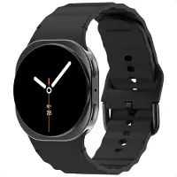 IMoshion Wave Silikonarmband für Samsung Galaxy Watch 9 (40/44mm) / Watch 8 (40/44mm) / Classic (46mm) - Schwarz