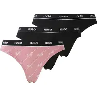 HUGO Design 10272521 Red Tanga 3 Einheiten