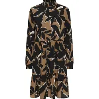Kaffe Kleid KAlinda Loose fit black brown