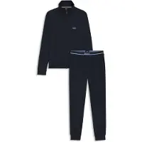 BOSS Loungewear-Trainingsanzug aus Stretch-Baumwolle mit Logos Grösse M