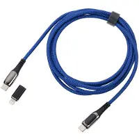 Troika CBL20/DB, 2 m, USB C, USB C/Lightning, Blau