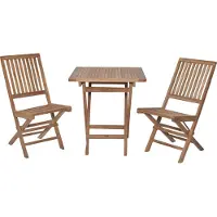 LC Garden Riva Bistrotisch Teak eckig