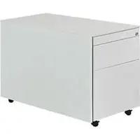 Mauser Schubladencontainer mit Rollen, 570x800, 1 Schub, 1 Hängereg., lichtgrau