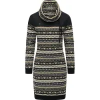 Ragwear Sweatkleid "Sweatkleid Chlloe Jacquard YOUMODO", Damen, Gr. XL, N-Gr, schwarz, Obermaterial: 70% Baumwolle CO. 30% Polyester PES., Kleider Sweatkleid