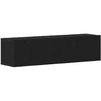 vidaXL TV-Schrank Schwarz Eichen-Optik 120x30x30,5 cm Holzwerkstoff