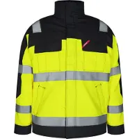 F-engel F. Engel Safety+ EN ISO 20471 Multinorm Winterjacke, Gelb/Schwarz, Gr. 2XL