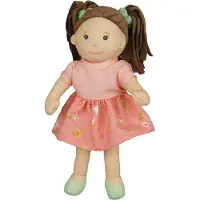 Heless Stoffpuppe 22cm Rosa mit Kleidchen an/ausziehen