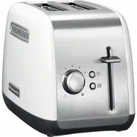 KitchenAid 5KMT2115EWH, 2 Scheibe(n), Edelstahl, Weiß, Metall, Tasten, Niveau, Drehregler, 1100 W, 220 - 240 V