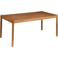Beliani Esstisch Holzoptik Dunkle Eiche MDF-Tischplatte mit Schmalen Holzbeinen 180x90cm für 8 Personen Rechteckig Modernes Design Küchentisch