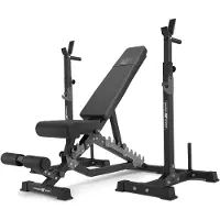 Marbo-sport Marbo Sport - Set MS34_2.0 | Doppelseitige Bank + Hantelablage (2 Stück) mit Sicherung