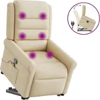 Syfax Relaxsessel Elektrisch Taupe Stoff