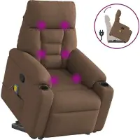 Syfax Relaxsessel Elektrisch Dunkelgrau Stoff