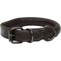 CATAGO Laeder hundehalsbånd Brun 35 cm