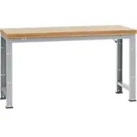 Manuflex Werkbank Profi Standard, Tischplatte Multiplex B 1750 x T 700, alusilber