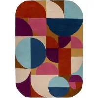 Flair Rugs Wollteppich "Mia Arch" rechteckig 12 mm Höhe mit gebogener Kantenform