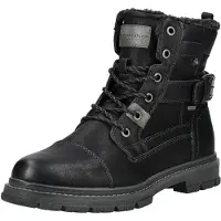 Tom Tailor Schnürstiefel Schwarz in Gr. 43