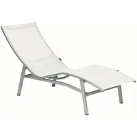 Karasek Sonnenliege Caribic - 09 - silber D65 - weiß