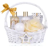 Accentra Badeset Winter Magic 4-teilig mit Geschenkkorb 1 St Set