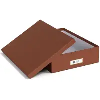 SmartaSaker Dokumentenbox "Oskar" in Braun - DIN-A4 - onesize