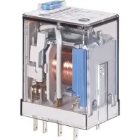 Finder 55.34.9.024.0040 Steckrelais 24 V/DC 7 A 4 Wechsler 1 St.