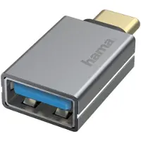 Hama 00200300 Kabeladapter USB Type-A USB Typ-C Grau