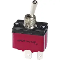 APEM Abgedichteter Hebelschalter 250 V/AC 6 A