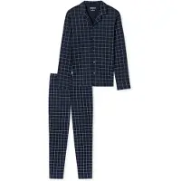 Schiesser Pyjama lang - Fine Interlock in nachtblau | Gr.: 48
