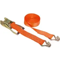 Kerbl Spanngurt 37141, Haken und Ratsche, 4m x 50mm, orange, Zurrkraft bis 4000kg