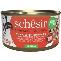 Schesir Thunfisch mit Garnelen (Gelee) Nassfutter Katze (Dosen)