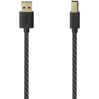 Hama 00201001, 1,5 m, USB A, USB B, USB 2.0, 0,48 Gbit/s, Schwarz, Silber