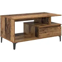 vidaXL Couchtisch Altholz 90 x 49 x 45 cm Holzwerkstoff