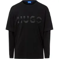 HUGO Nenzyon 10250555 01 Blue Langarm-t-shirt