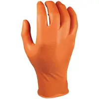 Oxxa Disposable nitrile gloves Grippaz 246OR, 50 pcs in a box, 0.15mm thick, orange, 9 / L