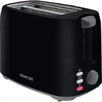 Sencor STS 2607 Toaster, Kunststoffgehäuse, Stoppfunktion, Auftaufunktion, Bräunungskontrolle