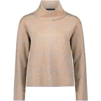 Betty Barclay Strickpullover "Strickpullover mit Lurexfaden", Damen, Gr. 46, beige (patch beige, grau), Obermaterial: 45% Viskose CV. 34% Polyester PES. 21% Polyamid PA., Pullover Strickpullover