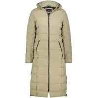 Donders 1860 Nebelbraune lange Daunenjacke - Khaki