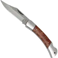 Budoten Damast Taschenmesser mit Wurzelholz