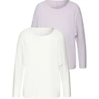Vivance Langarmshirt "in modischer Struktur-Optik" 2er-Pack, aus pflegeleichter Strickqualität mit Viskose